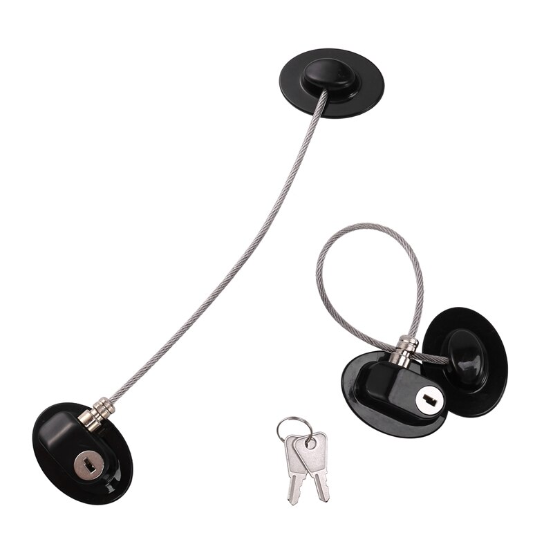 Refrigerator Door Locks(4-Pack),Mini Fridge Lock, File Cabinet Lock, Drawer Lock, Lock For Cabinet, Child Safety Lock