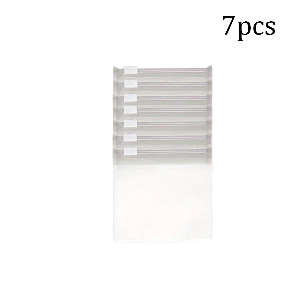 7 Uds. Bolsas para pastillas, juego de bolsas para pastillas reutilizables con cremallera, organizador de medicamentos autosellado de 7 colores, bolsas para medicamentos translúcidas Trave: Gris claro