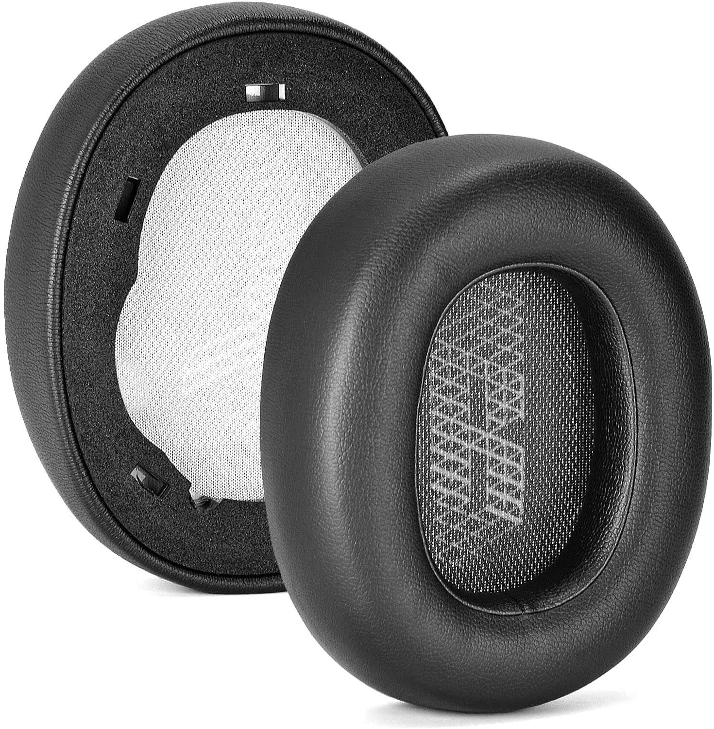 Almohadillas para los oídos para JBL Live 650BTNC, recambio de almohadillas para los auriculares, BT NC, 650, piezas de reparación: Negro