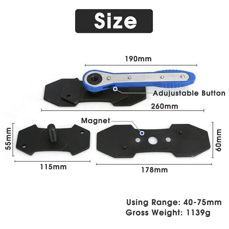 thumbnail image 2 of Lz-51 270mm Blue Brake Caliper Piston Tool Kit & Compression Tool For Single & Twin Pistons Oem 2 of 12
