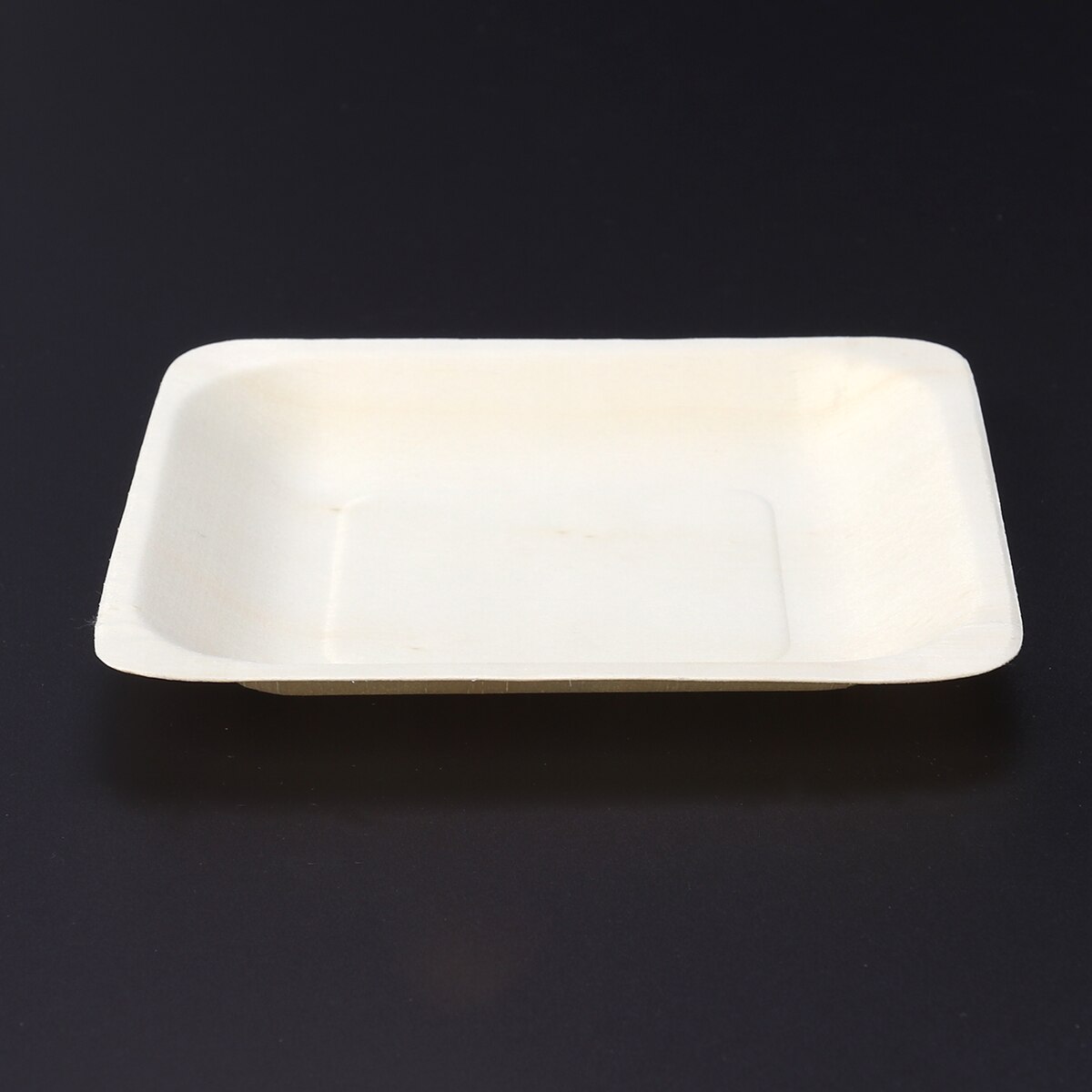 50 stücke Platz Einweg Holz Platte Party Platten Geschirr für Hochzeit Restaurant Picknick Geburtstag 140x140mm