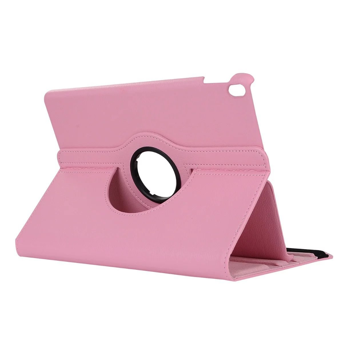 360 Caso Rotativo para Samsung Galaxy Tab 10.1 2019 T510 SM-T510 Wifi SM-T515 T515 Flip Fique Capa De Couro PU LTE Casos Fundas: Tab A 10.1 2019 pink
