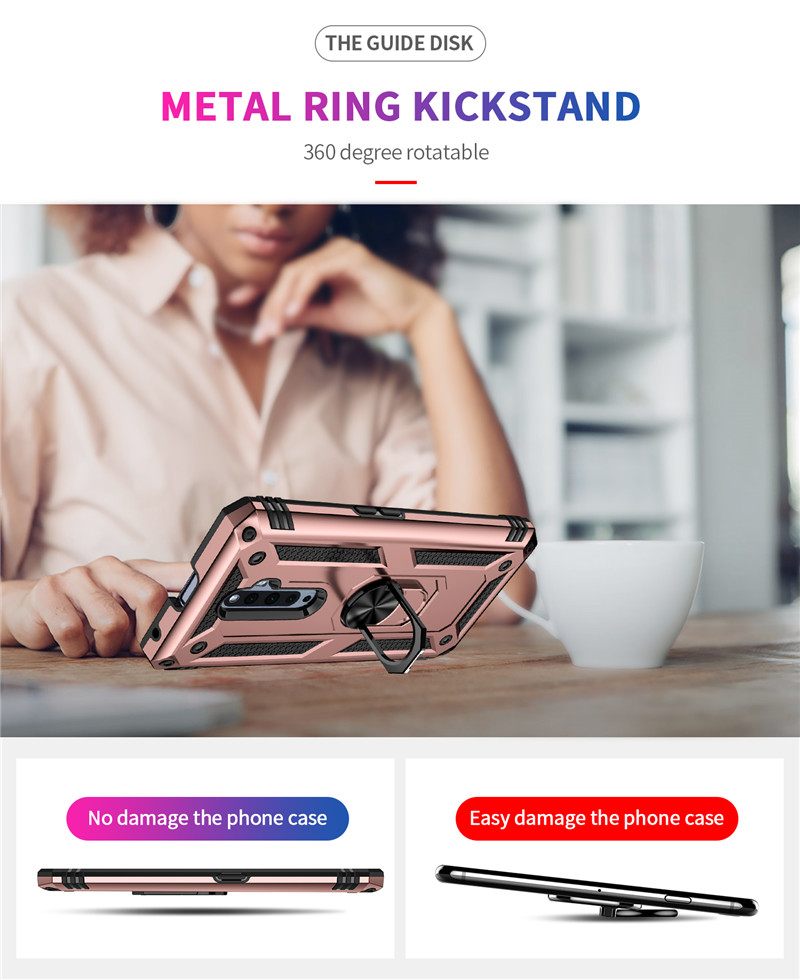 För 6 reno 2z skal stötsäkert pansarskal för reno 4 5 lite 4f 5f 5z magnetiskt fingerringhållare