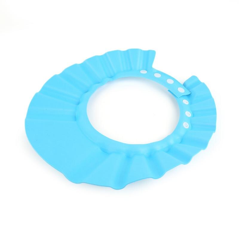 3 couleurs enfants réglable sûr shampooing douche bain doux casquettes bébé chapeaux imperméable lavage cheveux bouclier douche produit