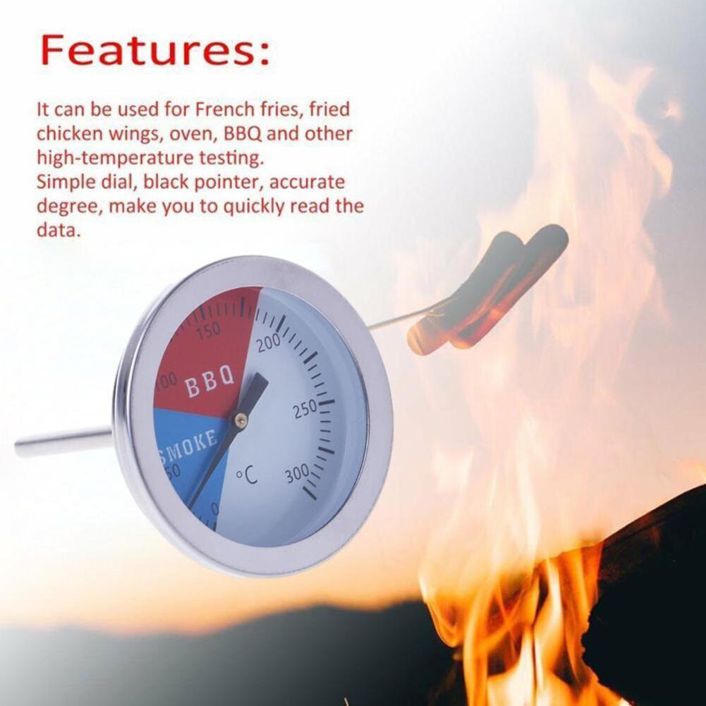 0-300 ℃ Rvs Barbecue Bbq Roker Grill Thermometer Temperatuur Pointer Celsius Thuis Keuken Thermometers Accessoires