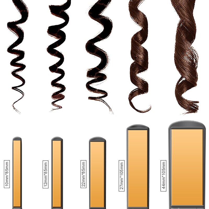 Flat Iron for Short Hair 2 in 1 LED Hair Straightener Ceramic Beard Thinnest Pencil Hair Flat Iron Hair Wool curls