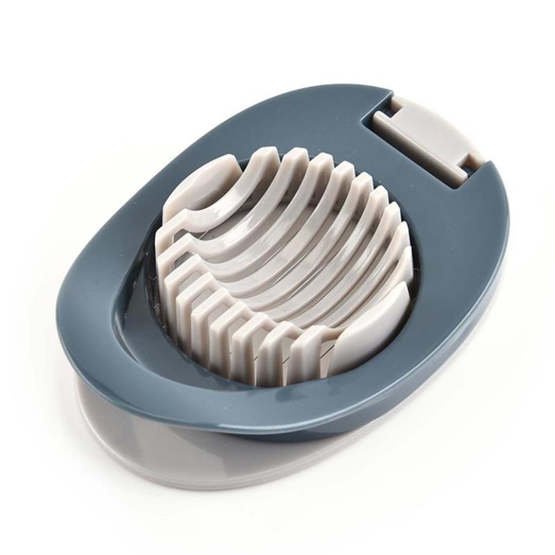 Vieruodis Egg Cutter Multifunctionele Fruit Slicer Gekookt Ei Slicer Sectie Cutter Mold Flower Edges Gadgets Keuken Benodigdheden: Nordic Grey Blue