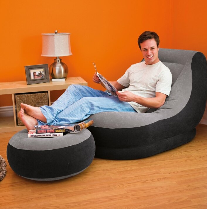 Lazy flocking inflatable sofa set leisure sofa lazy sofa from 2