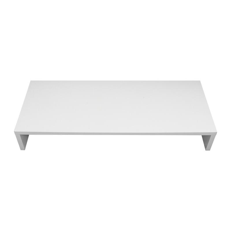 Multi-function Desktop Monitor Stand Computer Screen Riser Thicken Board Rack Laptop Stand Desktop Notebook TV Shelf (White): White