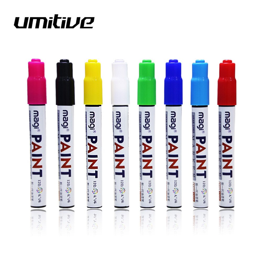 Umitive 1pcs Verf Marker Kan Niet Veeg De Band Touch Up Pen Album Graffiti DIY Wit Marker Pen