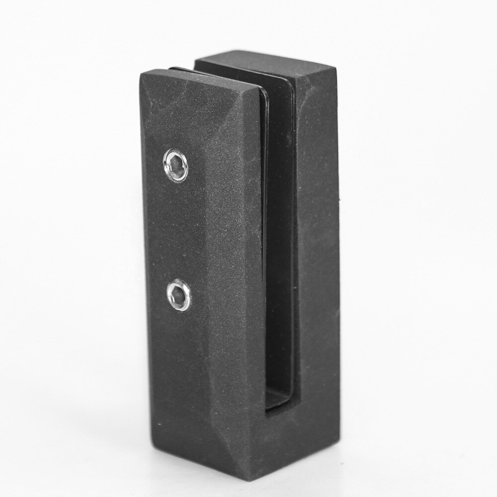 Stainless Steel 316 2205 Matt Black Frameless Glass Balustrade Staircase Railing Wall Mounted Spigot