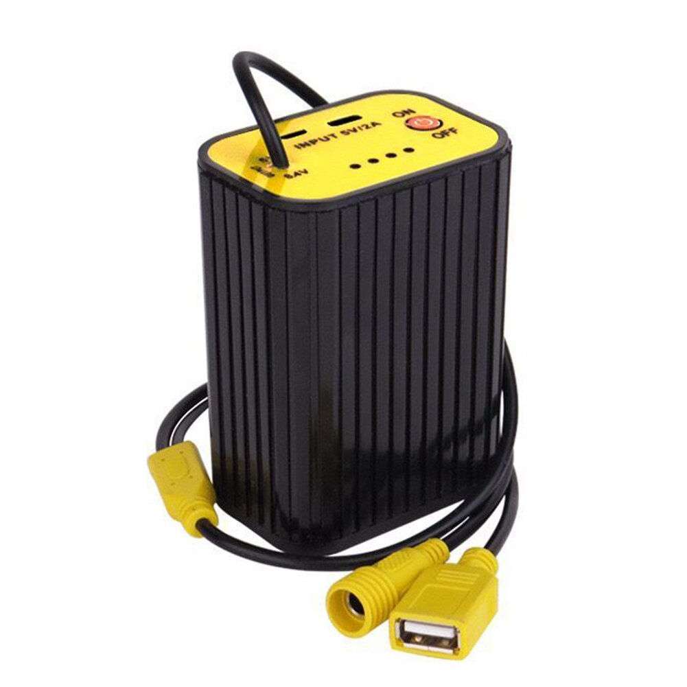 Electric Vehicle Energy Storage Modified Battery Pack Case Power Bank Box DC USB Output w/ Switch for Bike Light