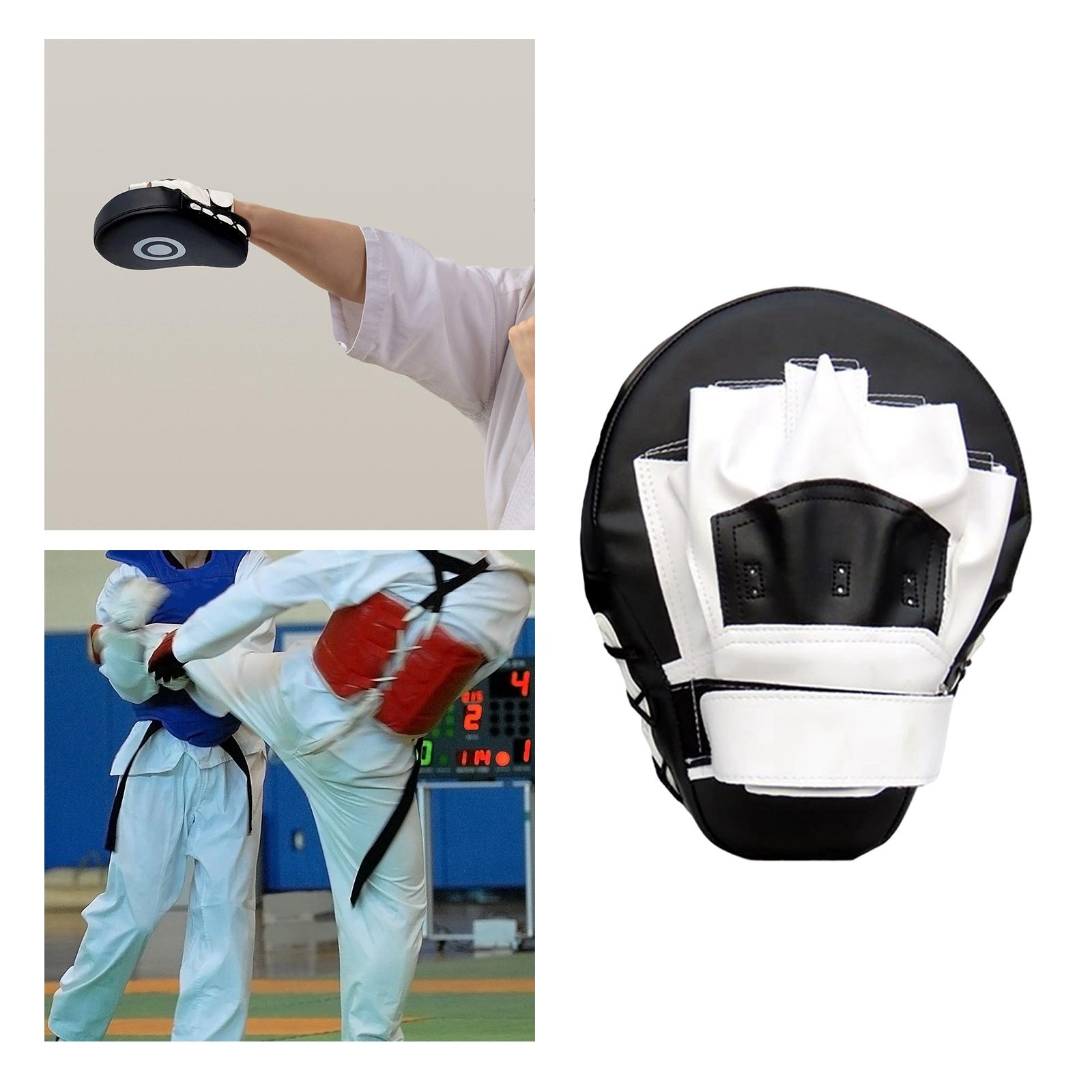 Curved MMA Boxing Punching Mitt Focus Pad Target Karate Thai Kick Sparring