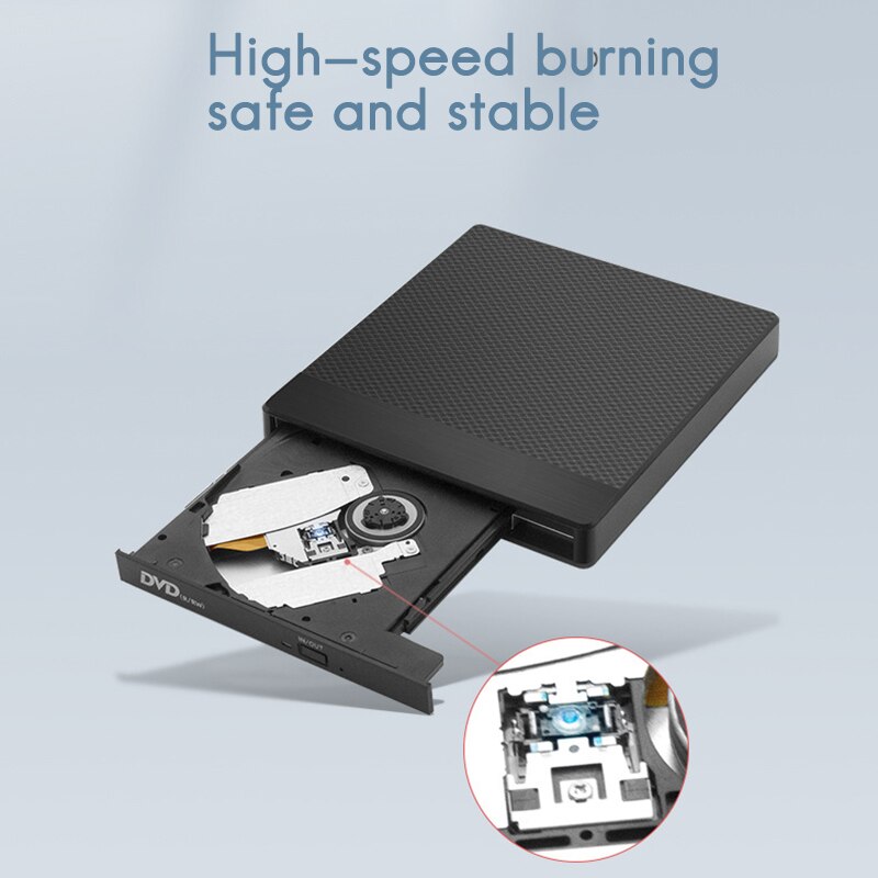 Usb Externe Optische Drive Dvd Brander Met Hub Cd (24X) Dvd (8X) disc Lezen En Brander Computer Mobiele Optische Drive