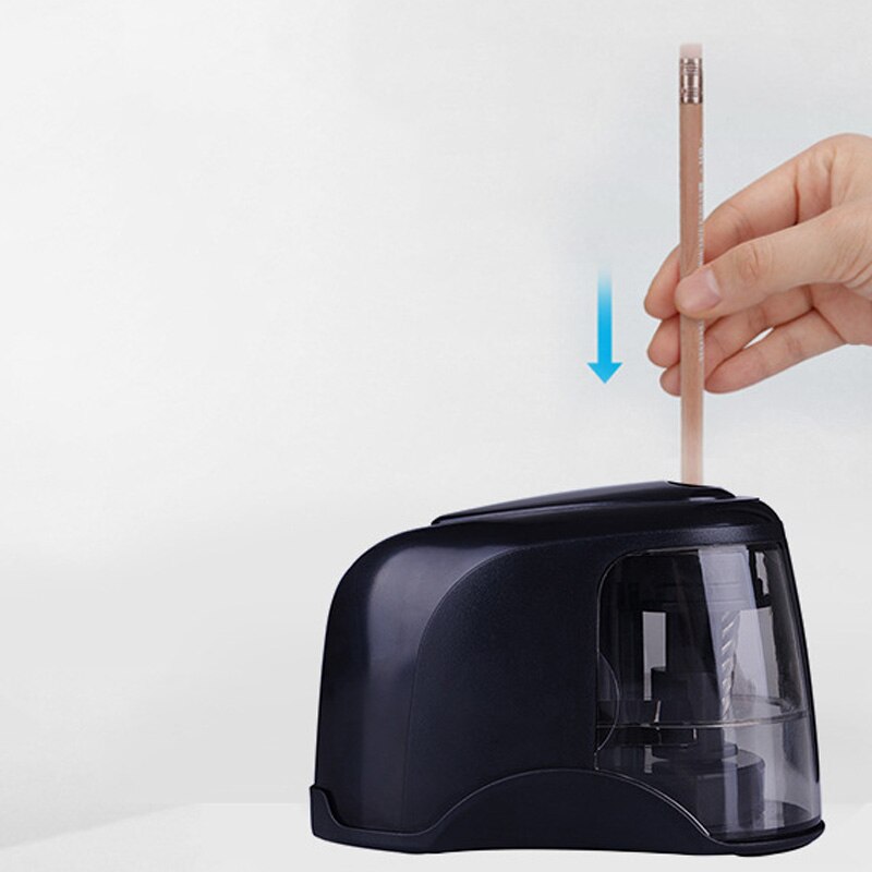Afilador de lápices eléctrico, la mejor hoja de acero helicoidal de alta resistencia para artistas, niños y adultos, lápices de colores