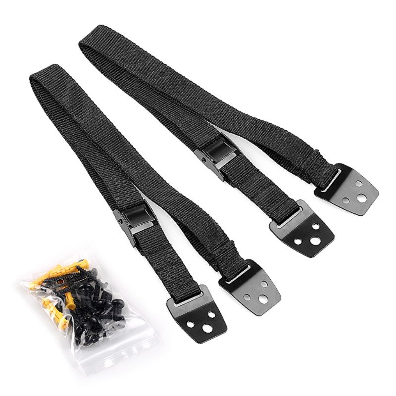 Flat Screen TV Furniture Anti Tip Straps Wall Anchors for Child Safety Baby Proofing Dresser Bookcase Cabinets