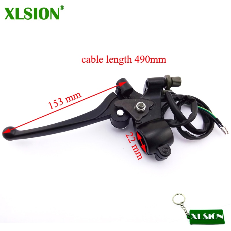 XLSION Brake Lever Dual Double Cable Wire For moped scooter Motorcycle Motocross Pit dirt Pocket Bike