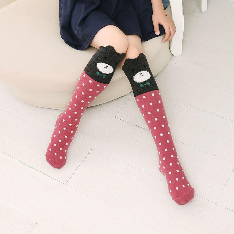 Maya stepan 1 par da menina do bebê primavera outono gato animais orelha crianças joelho alta meia collants roupas crianças ballet: 10