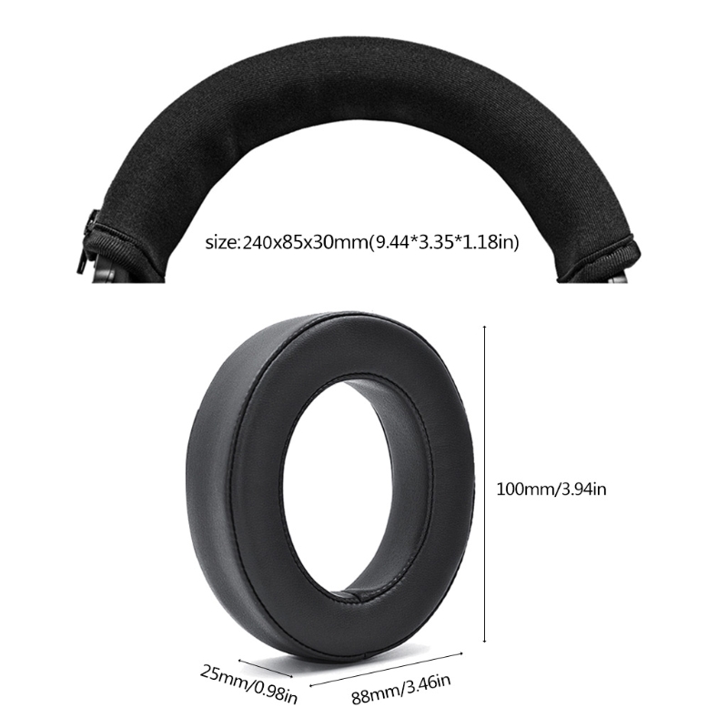 Cojín de cuero de repuesto para diadema, almohadillas para auriculares Corsair HS50 Pro HS60 Pro HS70 Pro