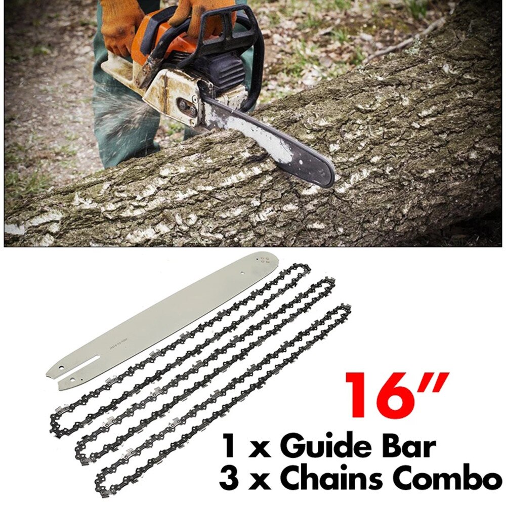 4Pcs 16 Inch Alloy Steel Chain Saw Guide Bar With ... – Grandado