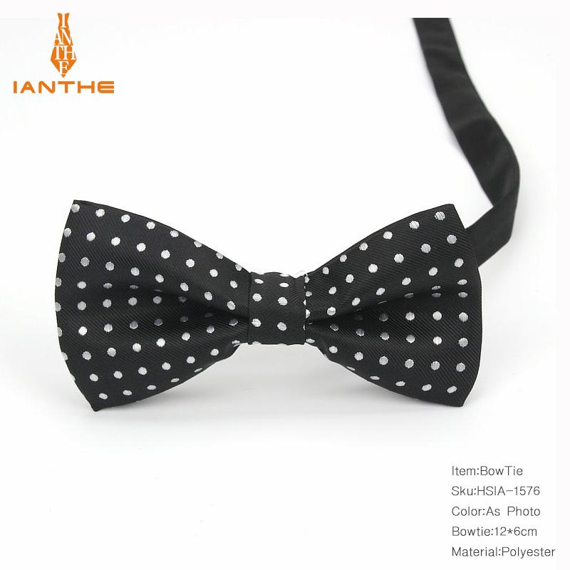 Bowtie mannen formele stropdas jongen mannen business wedding strikje Mannelijke Dress Shirt krawatte legame dot zijde vlinder: IA1576