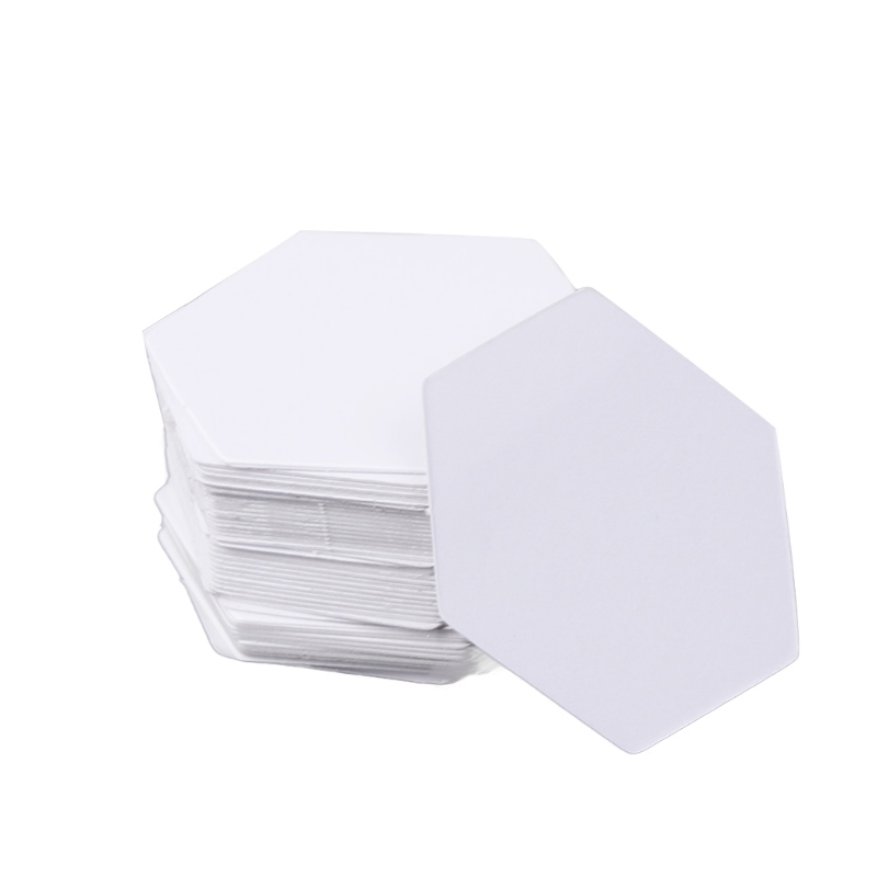 Plantillas hexagonales para Patchwork, 100 Uds., papel acolchado, costura artesanal, seis tamaños