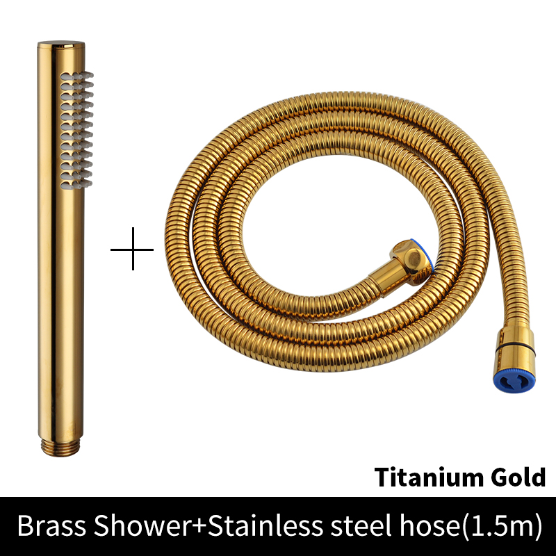 Durcheinander-Duschkopf, wassersparend, für Badezimmer, Handbrause, Sprühgerät-einstellen, Schwarz/Weiß/RoséGold/Badesprinkler aus gebürstetem Nickel/Chrom: dunkel Grau