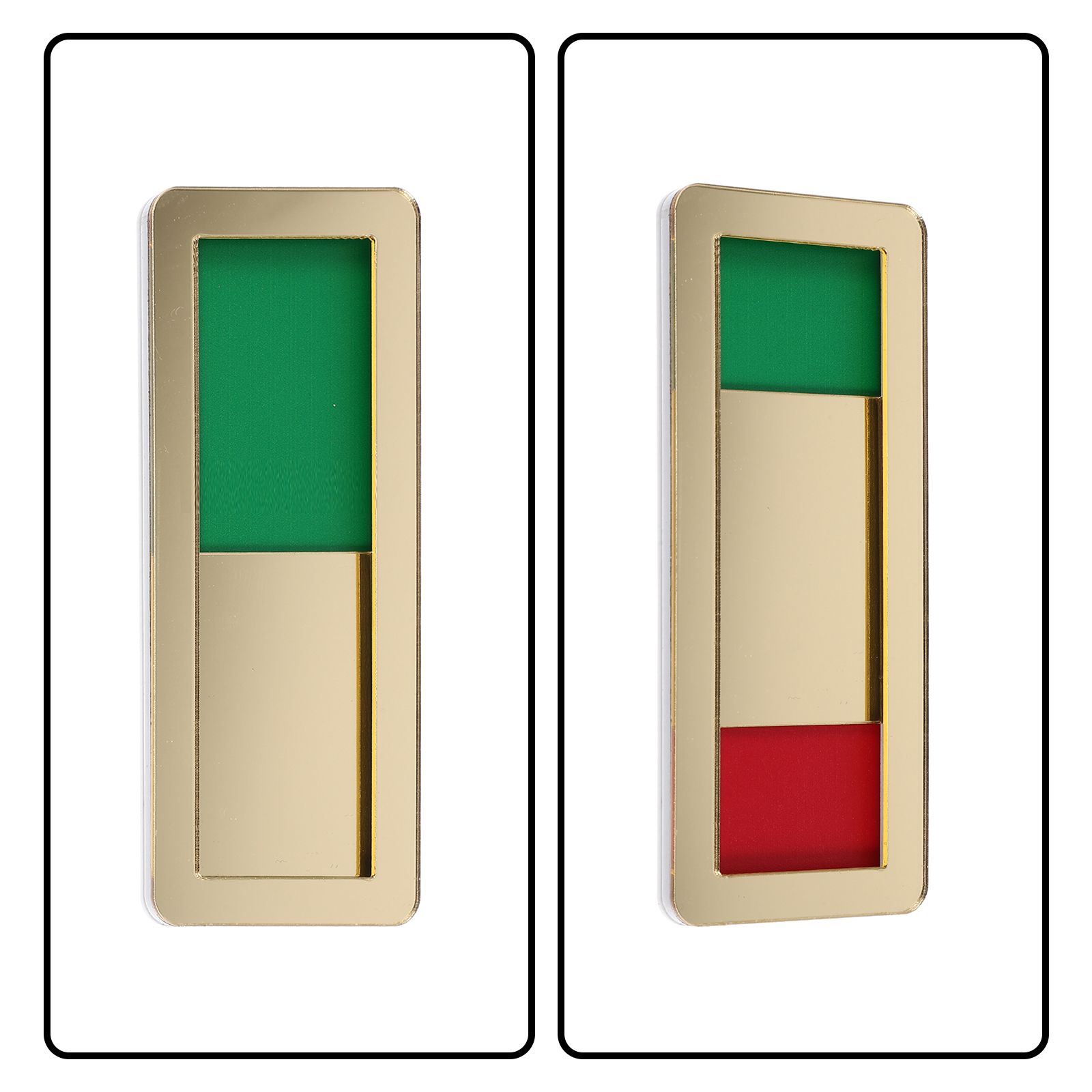 Acrylic Meeting Room Door Sign Privacy Indicator Slide Red Green Office Signs Conference Decorative Plaque Reliable Easy