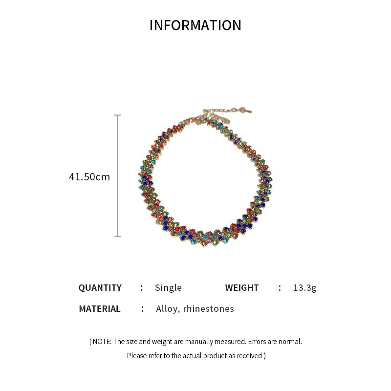 Gargantilla de lujo brillante con diamantes de imitación para mujer, collares de cristal geométricos personalizados, joyería de boda, de