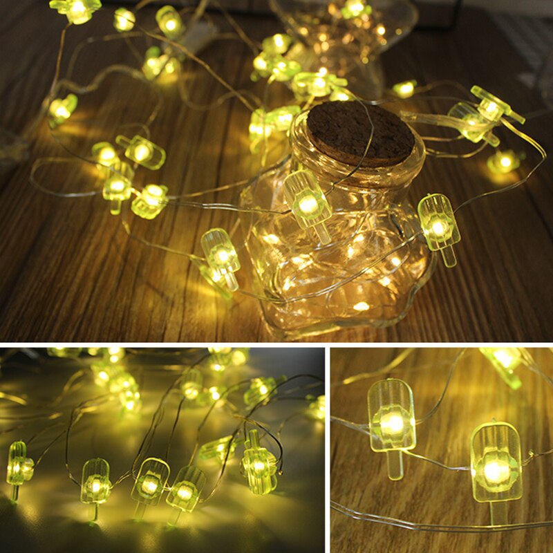 Red copper wire lamp string led girl room decorative lights bedroom decorative lights string hanging lights