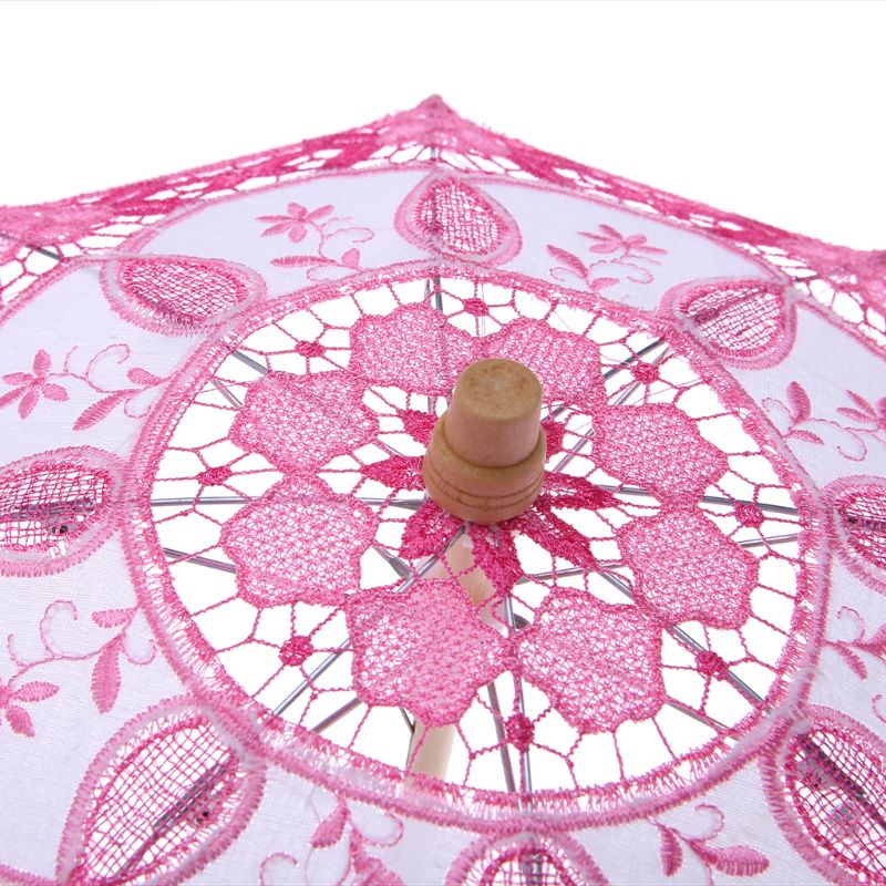 Chinesischen Traditionellen Stil HOTsale Sonnenschirm Papier regenschirm Gestickte Spitze Für Hochzeit Zeigen Dekor