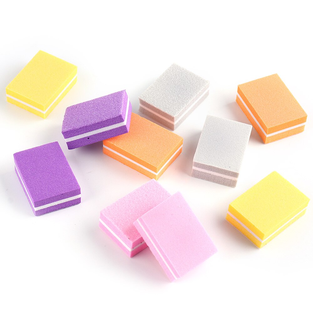 Esponjas para uñas, limas de uñas de doble cara, 25/50 de grano, Mini bloques de pulido para pedicura, herramientas de lijado, manicura #100/180-1, 1824 Uds.