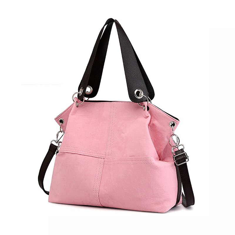 Top Handvat Tassen Vrouwen Schoudertas Vrouwelijke Grote Tote Zachte Corduroy Lederen Crossbody Messenger Bag Voor Vrouwen Bolsa femenina: Pink
