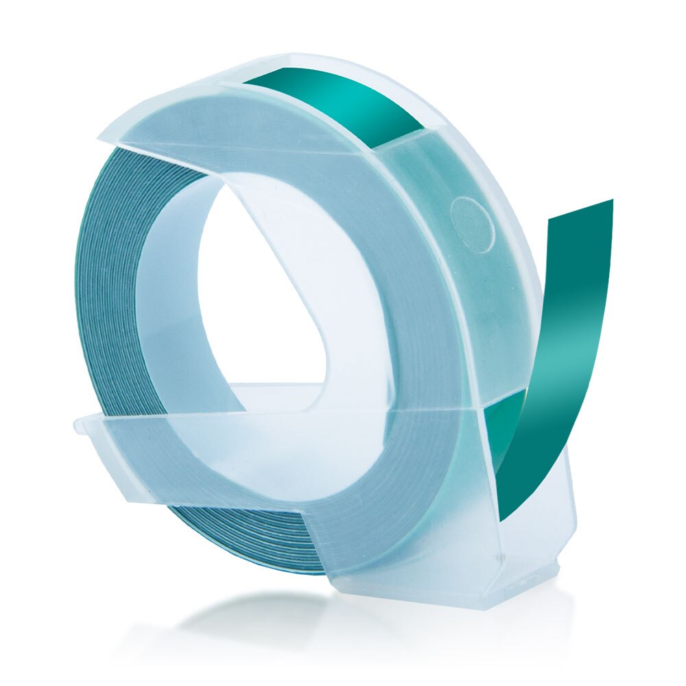 Topcolor kompatybilny Dymo 3D taśmy etykietowe tłoczenie etykiety dla Dymo drukarka do etykiet drukarka wstążka maszyna do etykietowania 1610 Motex E101: Lake Green