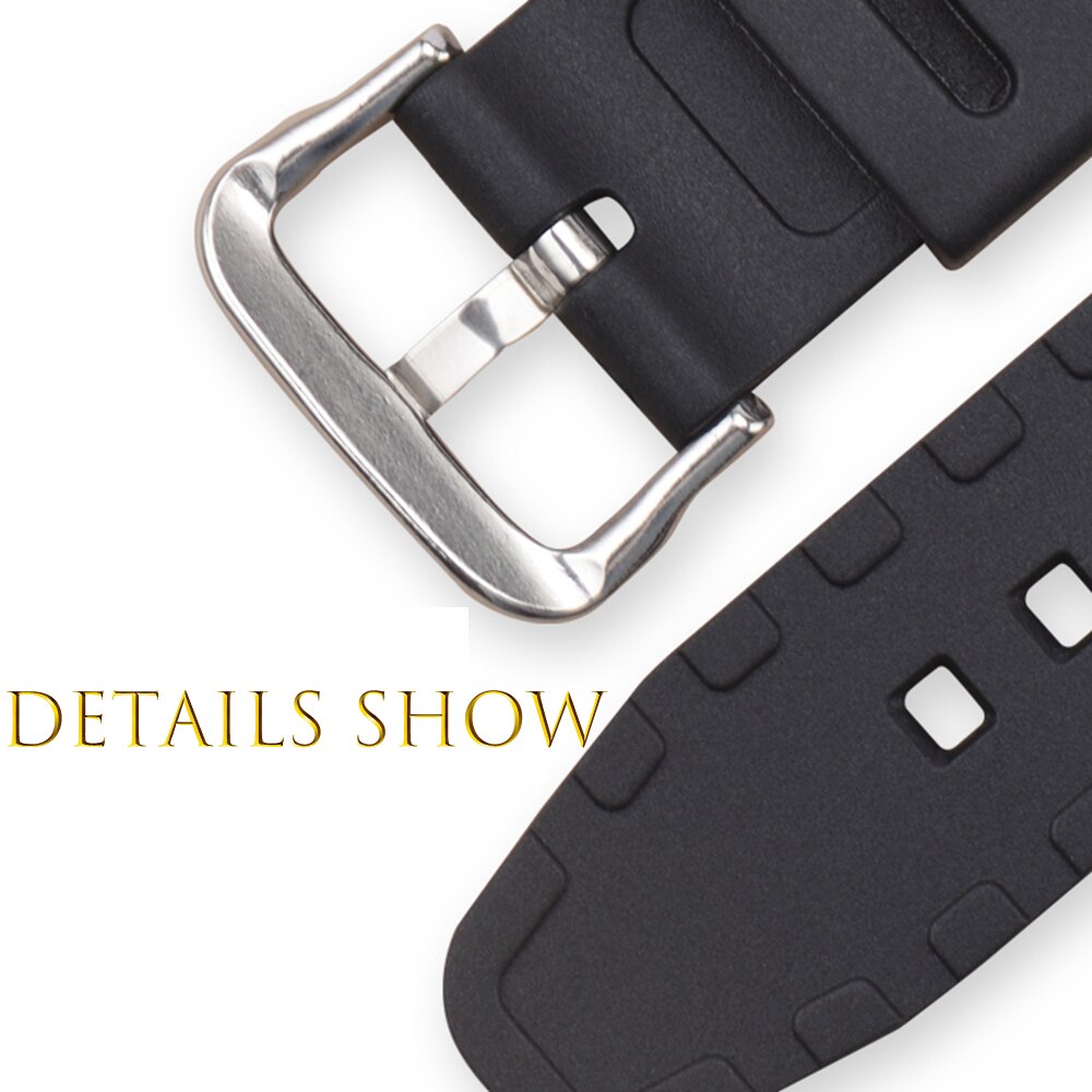 Replace applicable Casio Watch Strap ae-1000w / aq-s810w watch strap with 18mm convex rubber strap