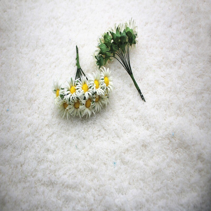 2bundles10pcs/bundle Plant Daisy Artificial Flowers DIY Wreath Material Party Wedding Flower Decoration Artificial Dried Flower: 20pcs cream