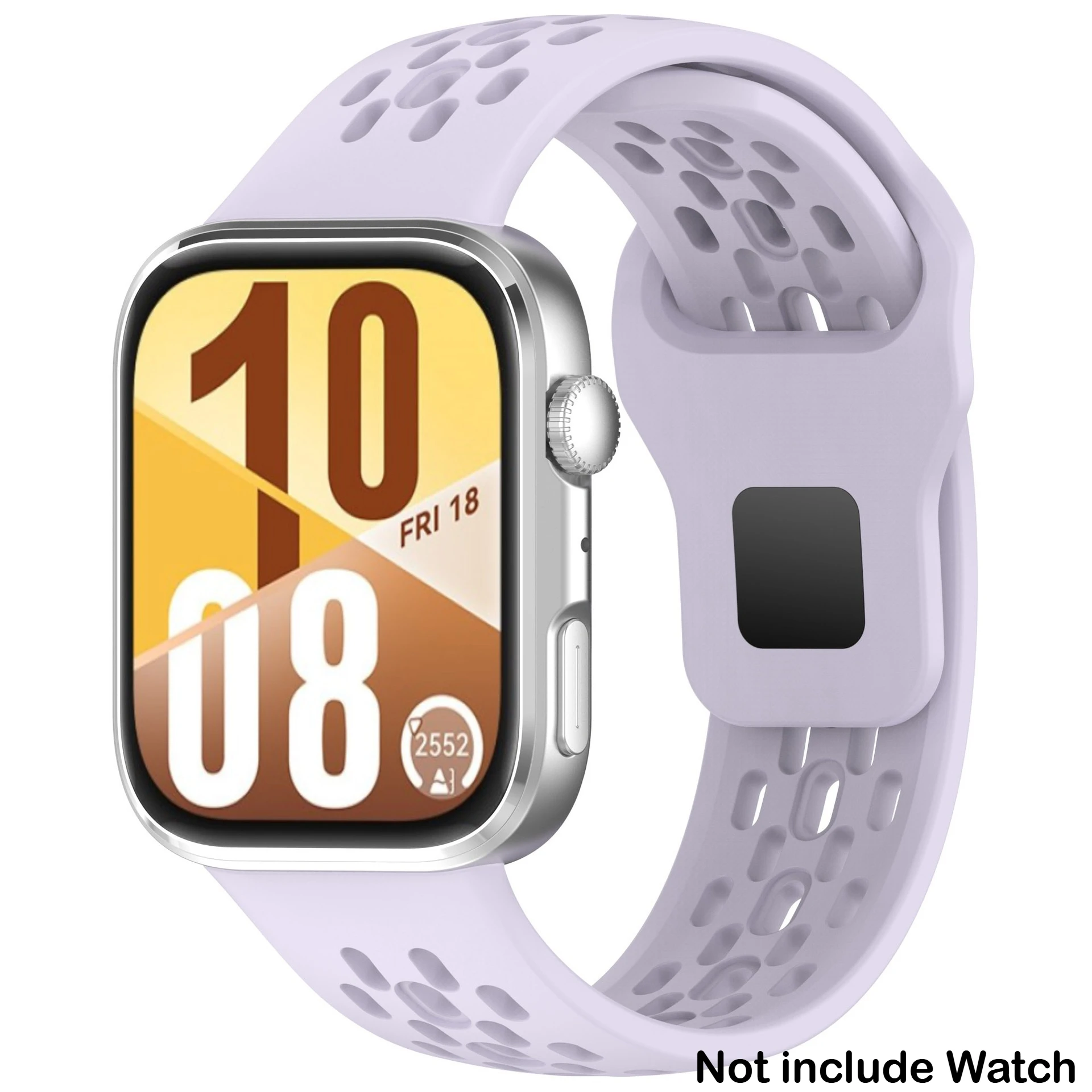 Pustende silikonrem til huawei watch fit 4 pro sport armbånd belte til huawei watch fit 4/ fit 3 båndtilbehør: 1 / Fiolett tåke 