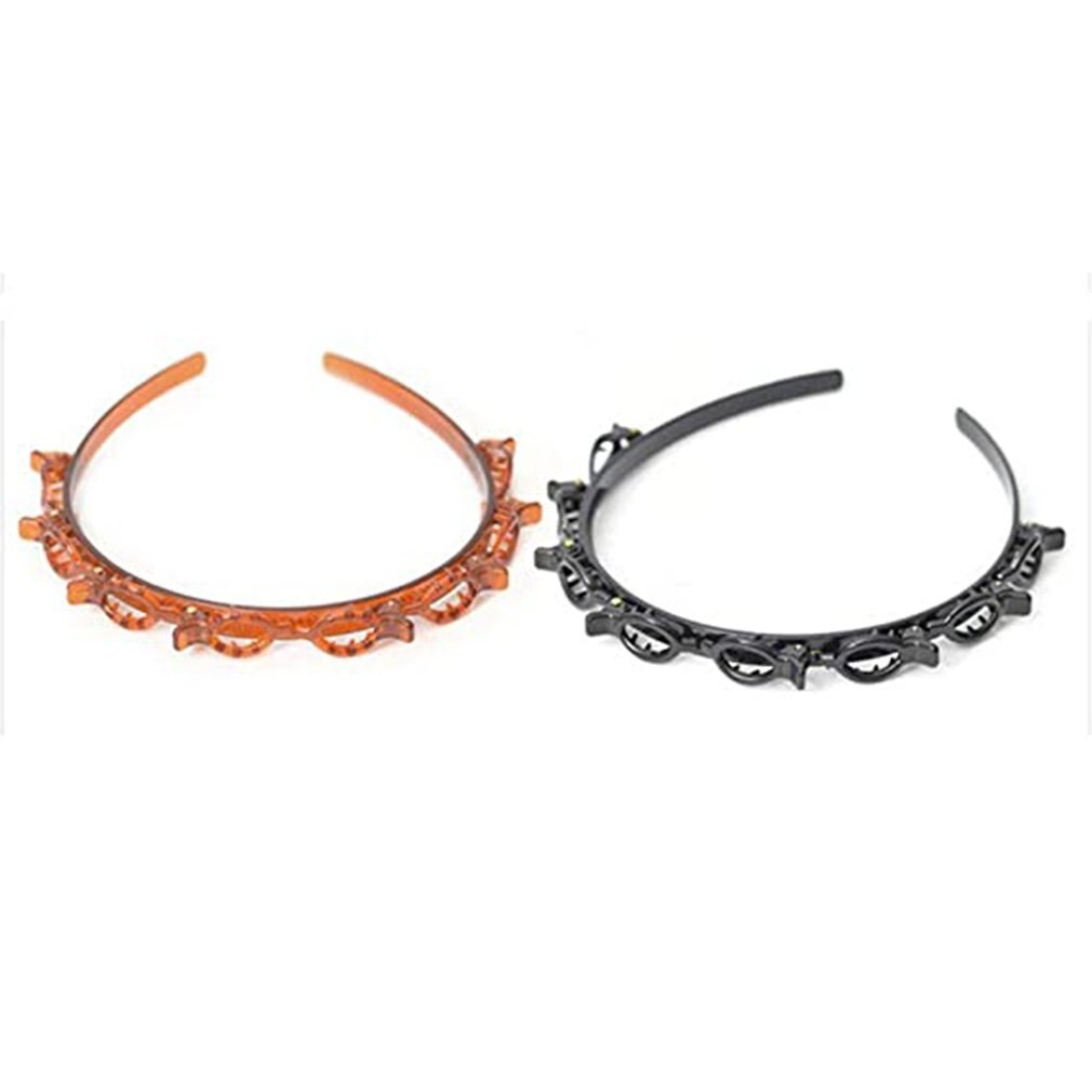 Pinza para el pelo con doble flequillo para mujer, horquilla para peinado, diadema, cómoda, ligera, coreana