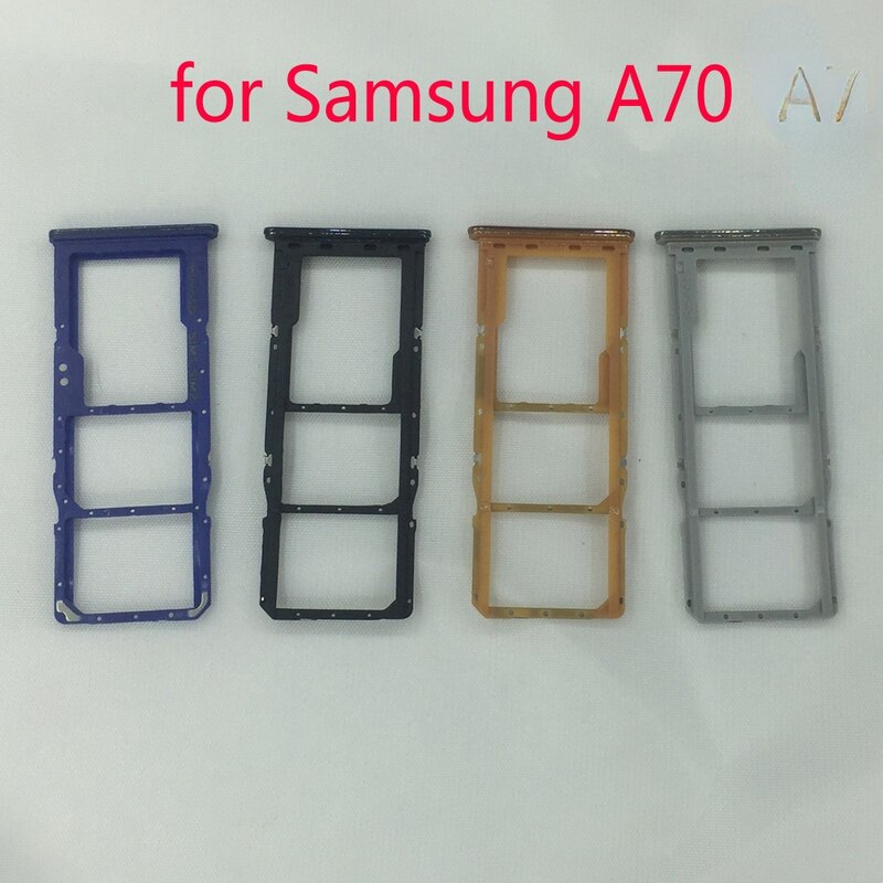 Original SIM Card Tray Holder For Samsung Galaxy A70 A705 A705F A705FD A705GM A705FN A705W Phone Nano Micro SD Card Slot Adapter