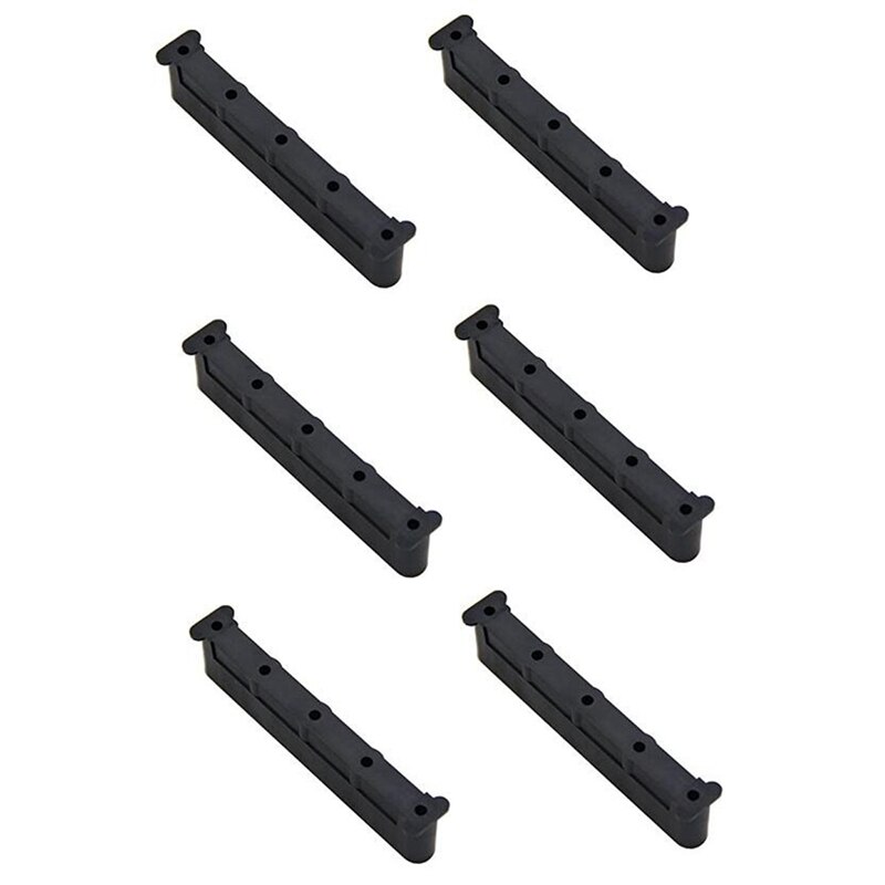 6 stück/lot marken-windsurf-kunststoff-einsatz mit 5 löchern für verstellbare fußschlaufen, windsurf-board-reparaturzubehör: Default Title