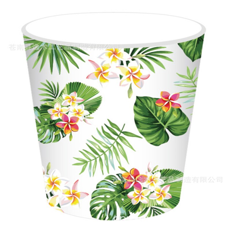 Flamingo Paper Plate Napkin Dispasable Tableware Hawaii Party Straw Cup Happy Birthday Party Decoration Aloha Hawaiian xx74: cup 8pcs