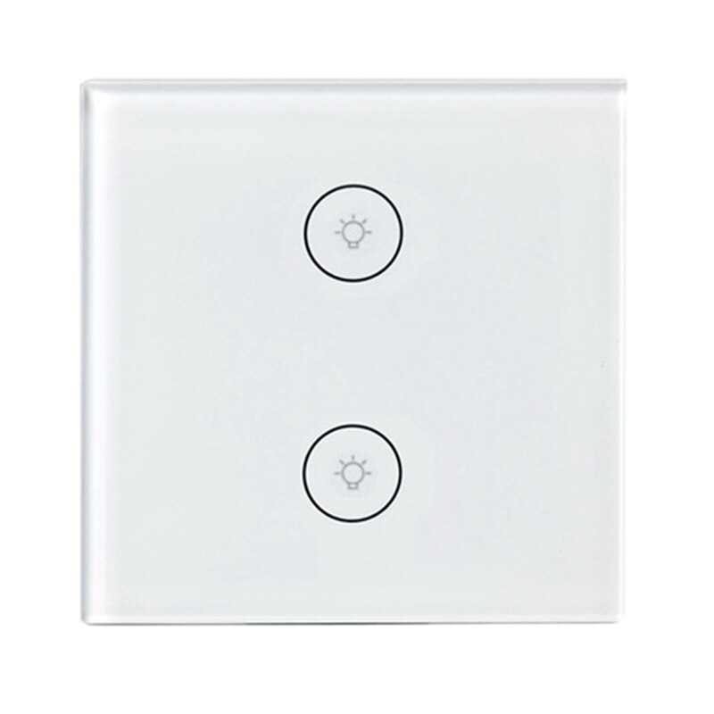 Wifi smart lyskontakt 86 type kontakt kontaktpanel praktisk app kontrol  ac 100-240v til smart life app tuya app eu stik: Default Title