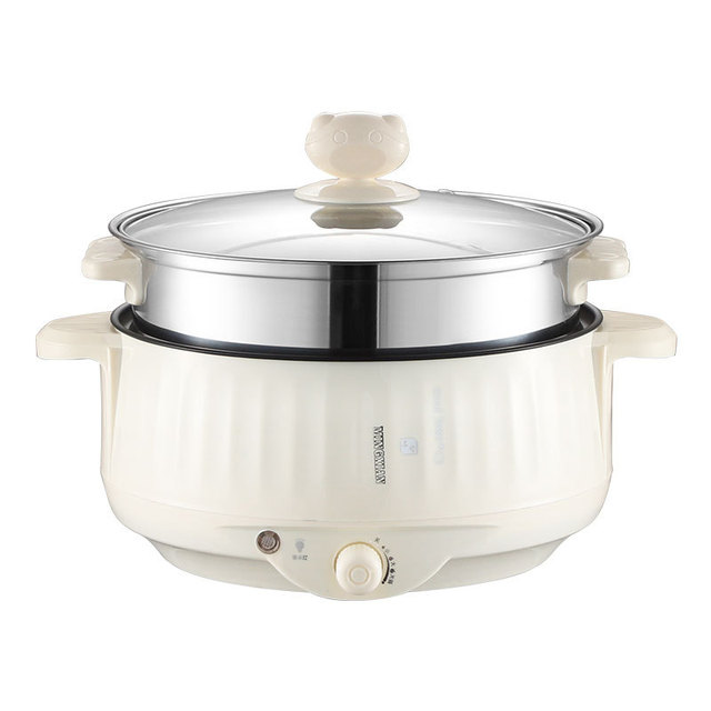 Olla eléctrica multicocina, olla arrocera multifuncional, sartén, utensilios de cocina antiadherentes, olla para sopa múltiple para cocina, 1,7l/2,7l/3,2l: Azul / 3L