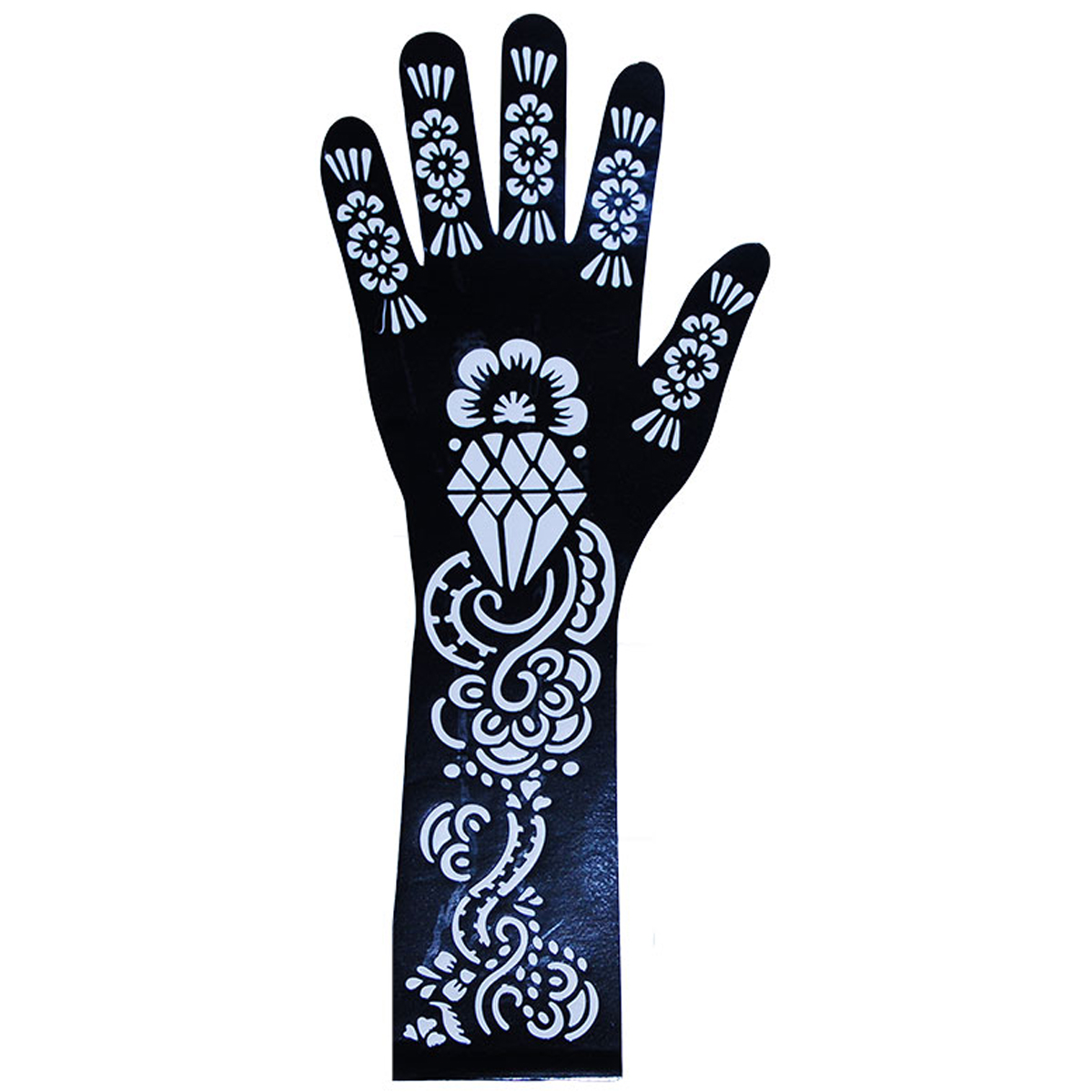 Henna Stencil Hand Pattern 01