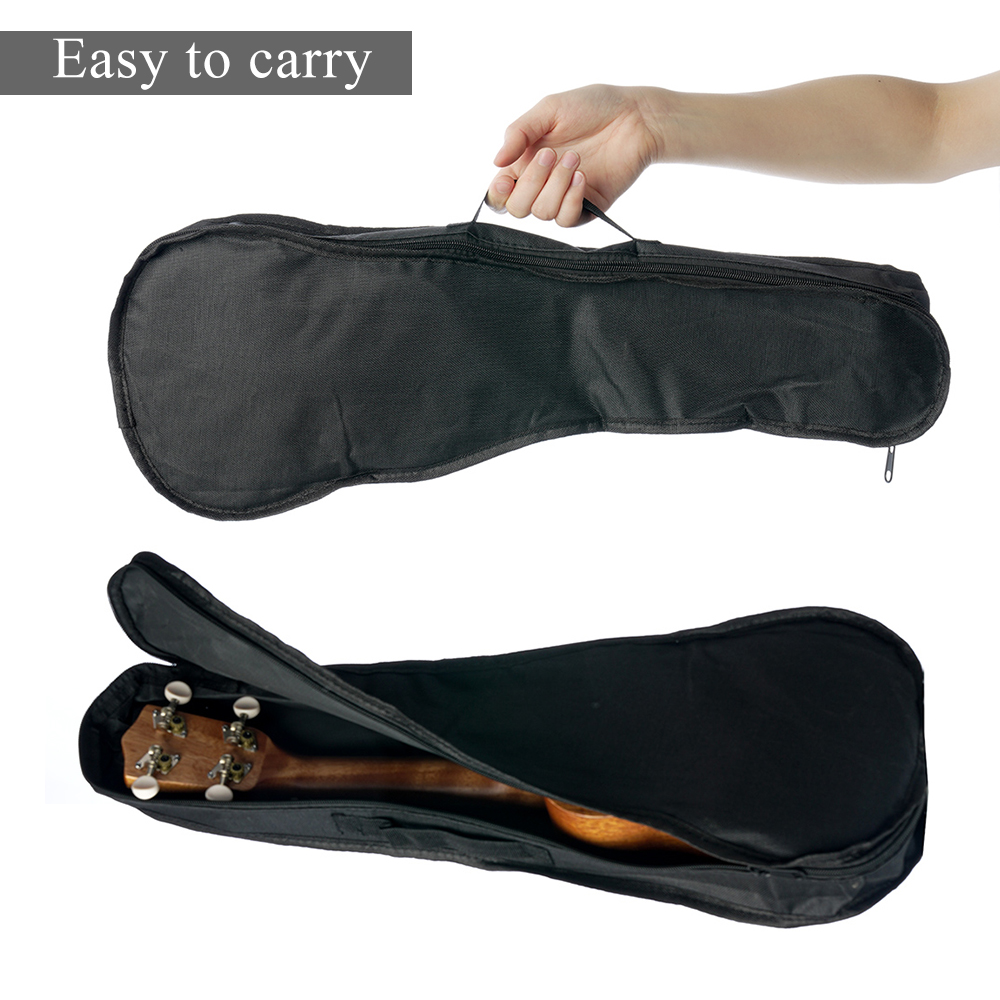 Ukulele 21 Inch Ukeleles Mini Guitar Musical Instrument Solid Wood with String Capo Thumb Hammer Strap for Beginners