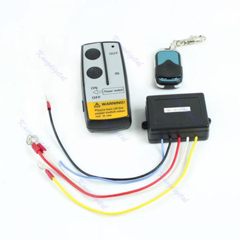 Wireless Remote Control Kit Handset For Truck Jeep ATV SUV Winch Warn Ramsey 24V