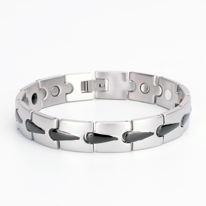 Neue Magnetische Energie Armbinde Für Männer Frauen Arthritis Bio Magnet Therapie Titan Stahl Armbänder Armreif Gesundheit Pflege Schmuck