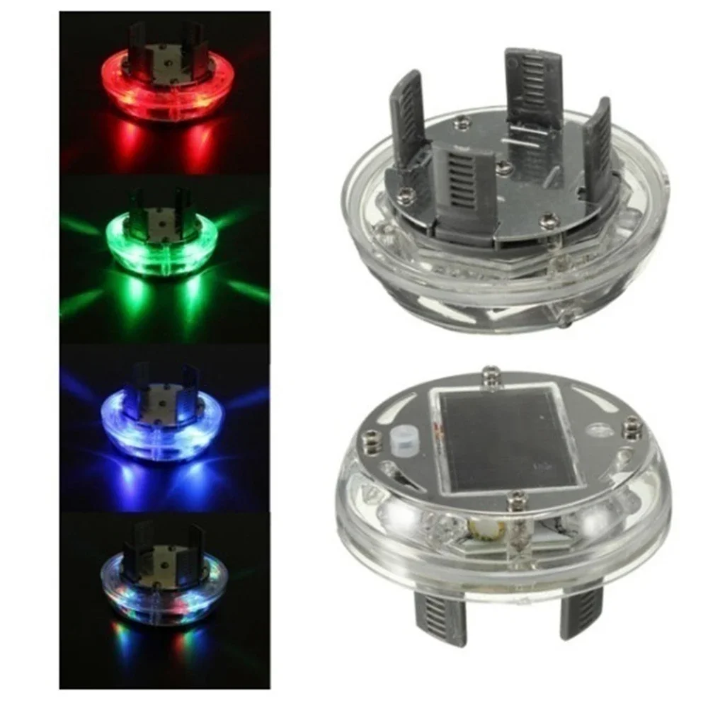 Lumière LED énergie solaire Flash voiture roue lumière moyeu ampoule pneu pneu Valve voiture moto pneu Modes colorés Valve lumière roue lampe