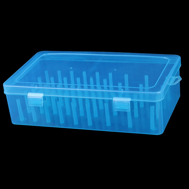 42 Axis Sewing Threads Box Transparent Needle Wire Storage Organizer Containers: Blue