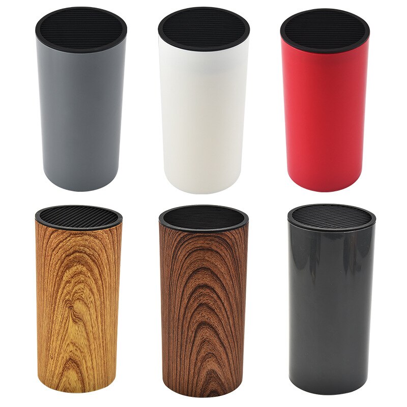 Nadruk drewniany uchwyt noża stojak nożyczki kuchenne nóż organizator włożony stojak robić przechowywania stojak ociekacz zestaw akcesoriów kuchennych